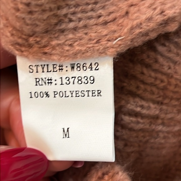 Altar'd State Pink Cable Knit Sweater - Picture 8 of 8